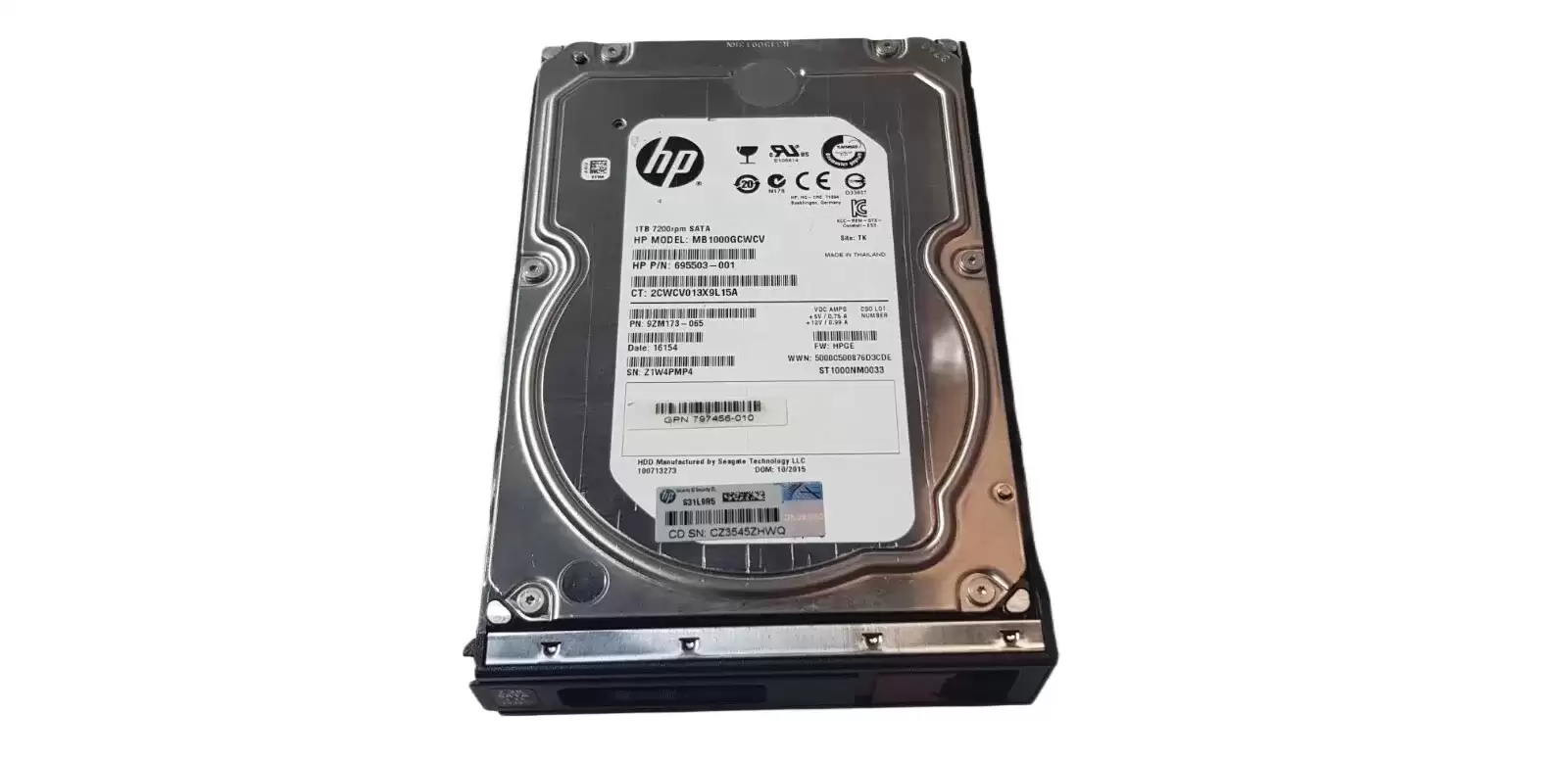 HPE 797524-001 1TB SATA 6Gb/s Midline 7200RPM 3.5-inch Internal Hard Drive