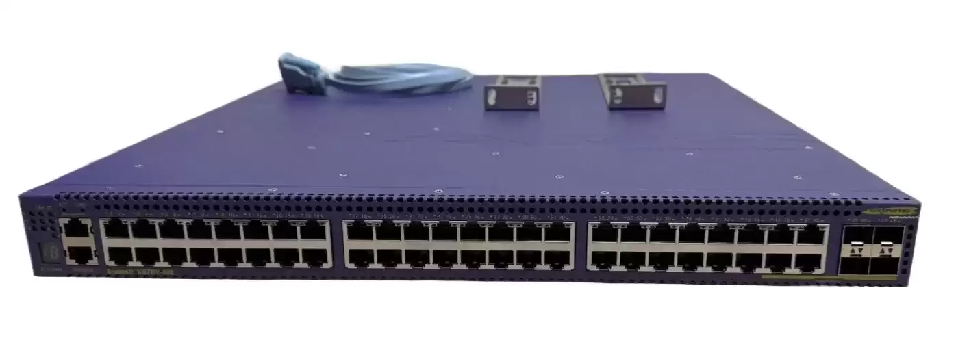 Extreme Network 17200 Summit X670V 48-Ports 1GbE RJ-45 Rack Mountable Layer 3 Managed Network Switch with 4-Ports SFP+