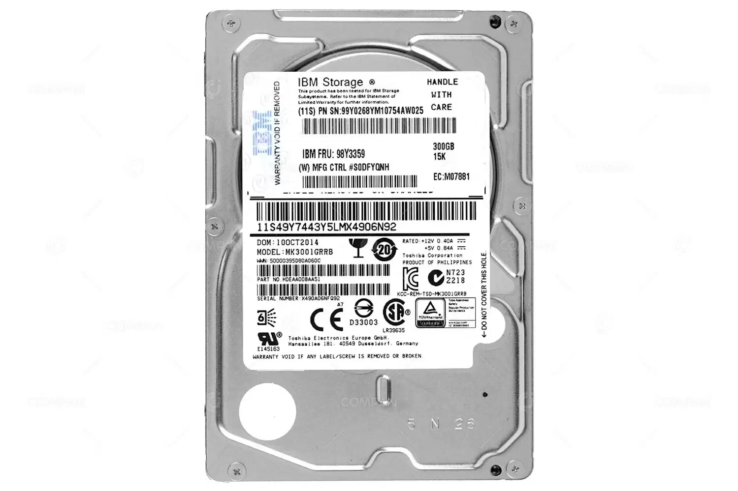 IBM 98Y3359 300GB SAS 6Gb/s 15000RPM 2.5-inch Internal Hard Drive for DS8000