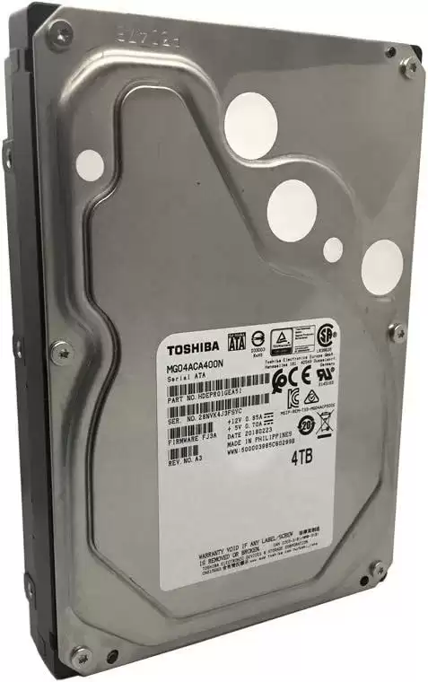 Toshiba MG04ACA400N MG04ACA Series 4TB SATA 6Gb/s Nearline Business Critical 7200RPM 128MB Cache (512n) 3.5-inch Internal Hard Drive