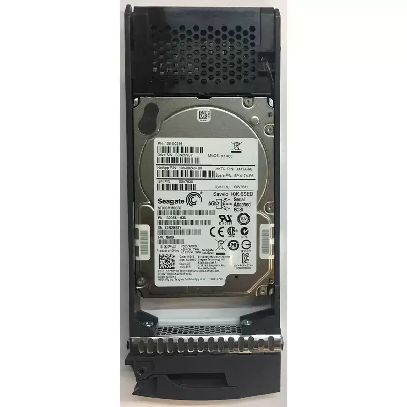 NetApp 108-00246 900GB 10000RPM SAS 6GB/s 2.5inch Internal Hard Drive for DS2246 and FAS22402