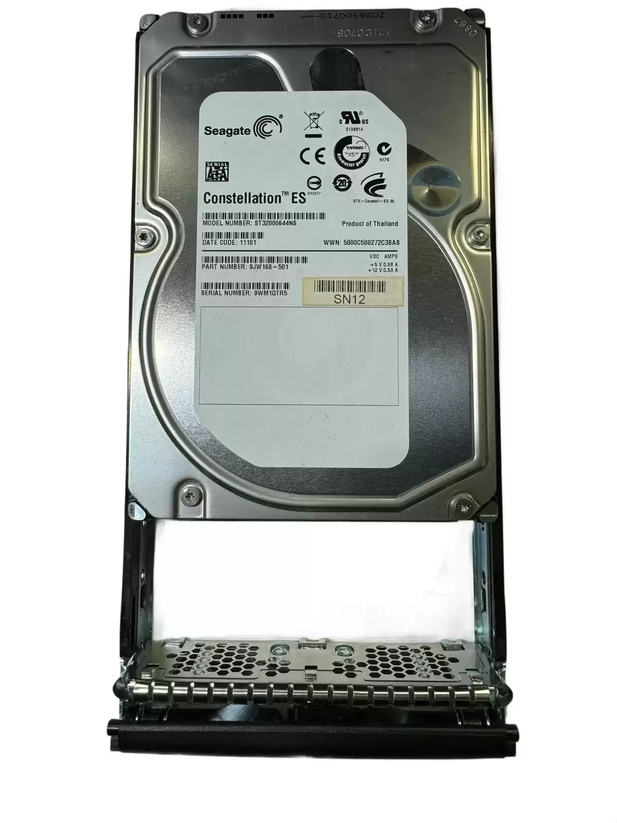 Seagate 9JW168-501 Constellation ES 2TB SATA 3Gb/s 7200RPM 64MB Cache 3.5-inch Internal Hard Drive