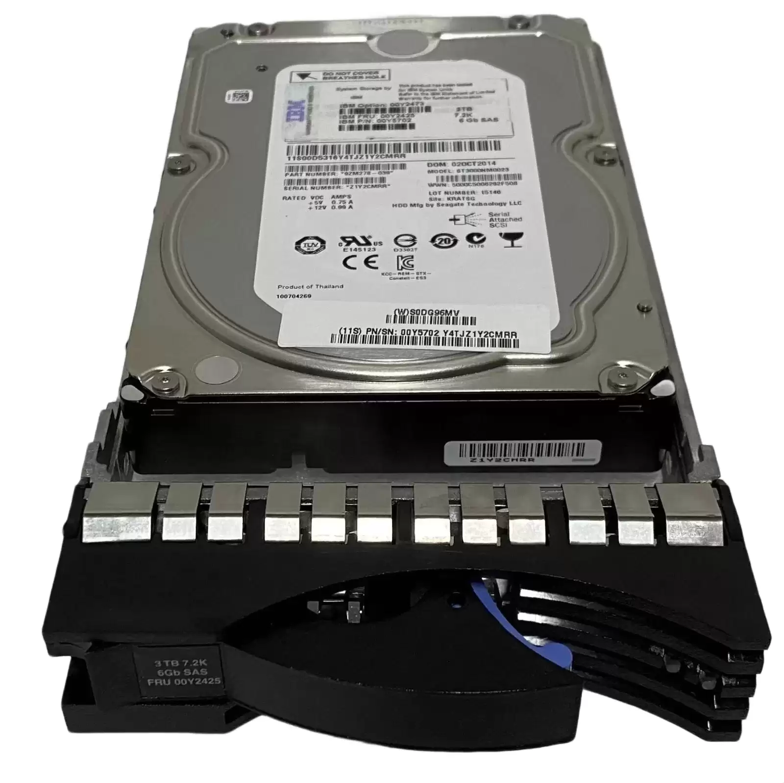 IBM 00Y5702 3TB 7200RPM SAS 6Gb/s LLF 3.5inch Internal Hard Drive for V3700