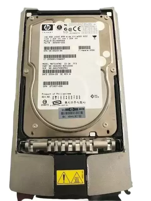 HPE 286716-B21 146.8GB 10000RPM Ultra320 SCSI 80Pin LVD 3.5inch Internal Hard Drive