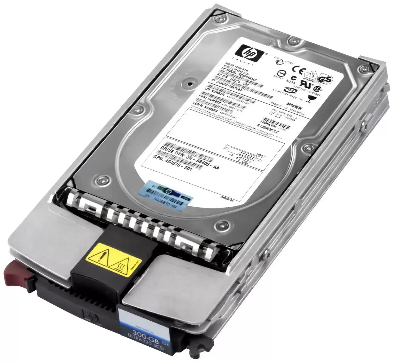 HPE 360205-023 300GB Ultra-320 SCSI 80-Pin LVD Hot Swap 10000RPM 3.5-inch Internal Hard Drive