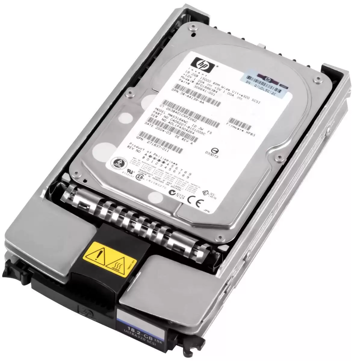 HPE 306641-001 18.2GB 15000RPM Ultra320 SCSI Hot Swappable Internal Hard Drive