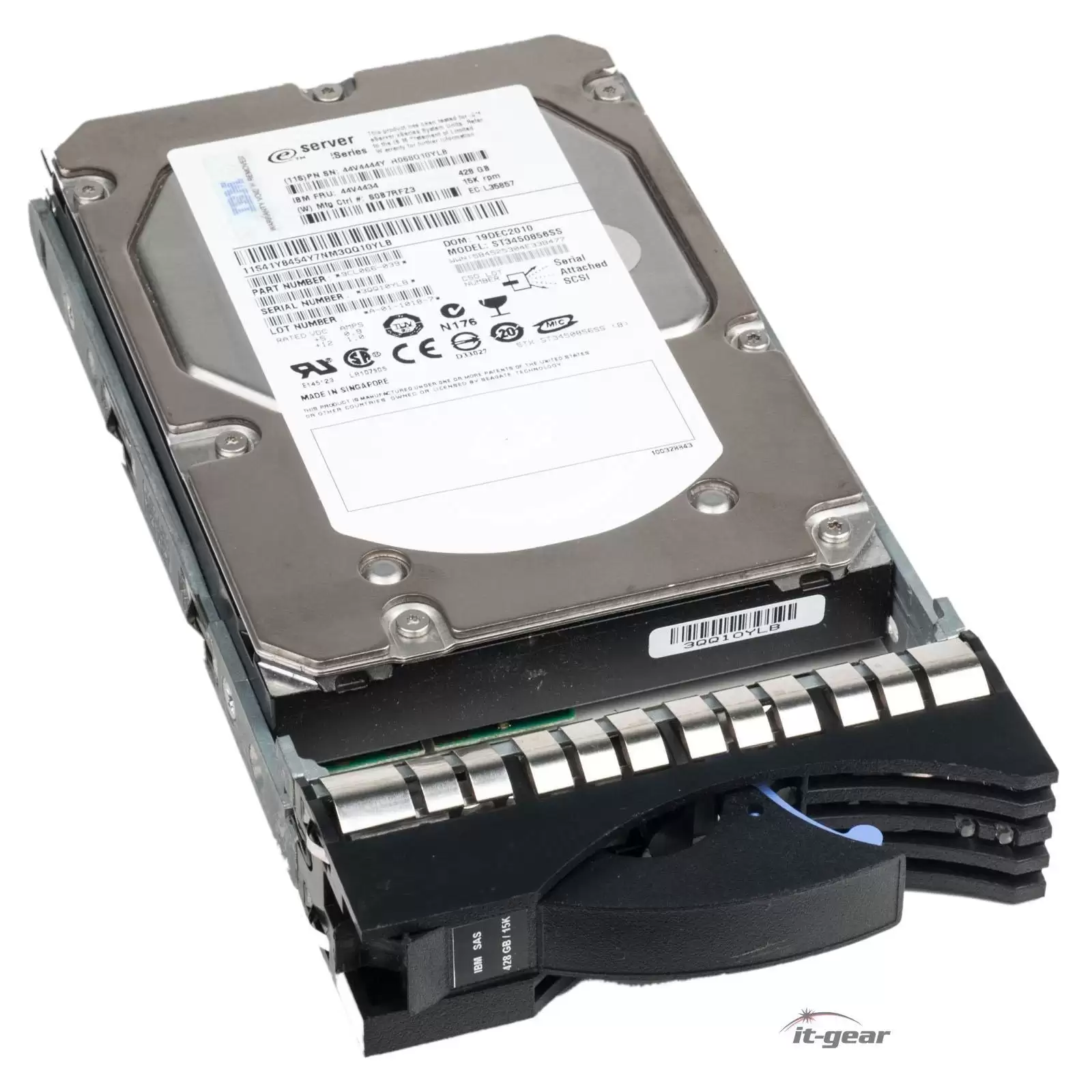 IBM 44V4434 428GB SAS 3Gb/s 15000RPM 3.5inch Internal Hard Drive with Tray