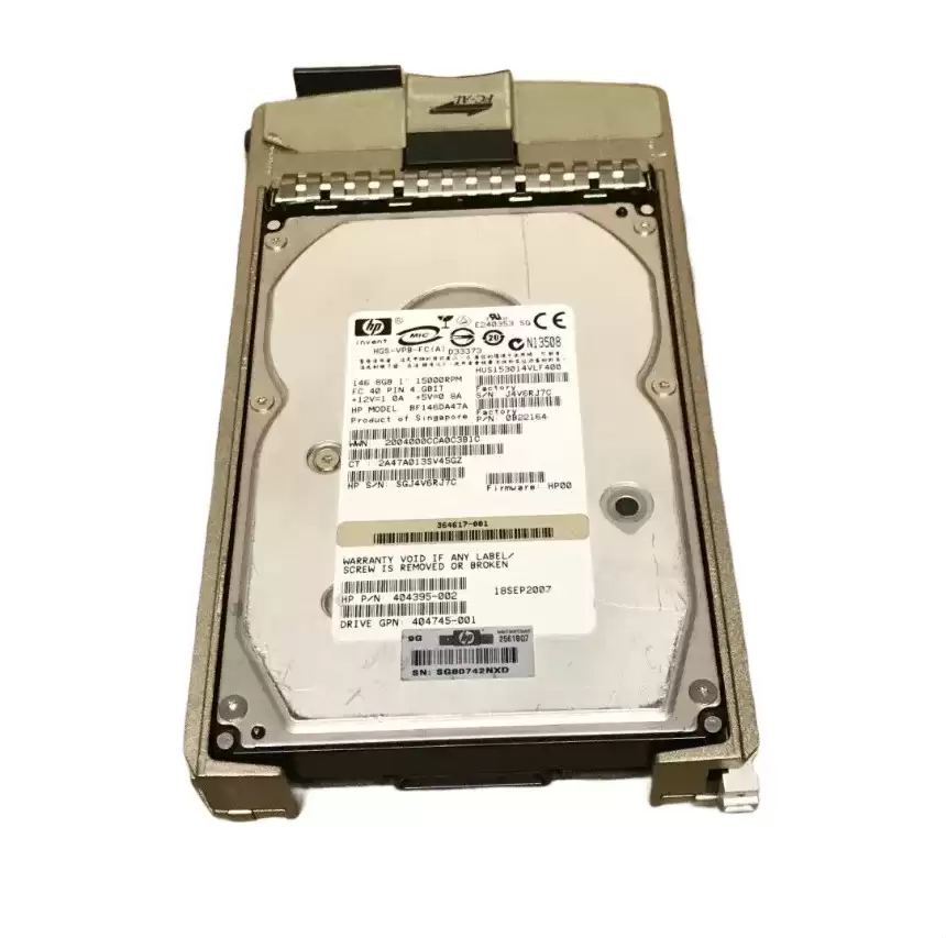 HPE 364621-B22 146GB Fibre Channel 2Gb/s Dual Port Hot Swap 15000RPM 3.5-inch Internal Hard Drive