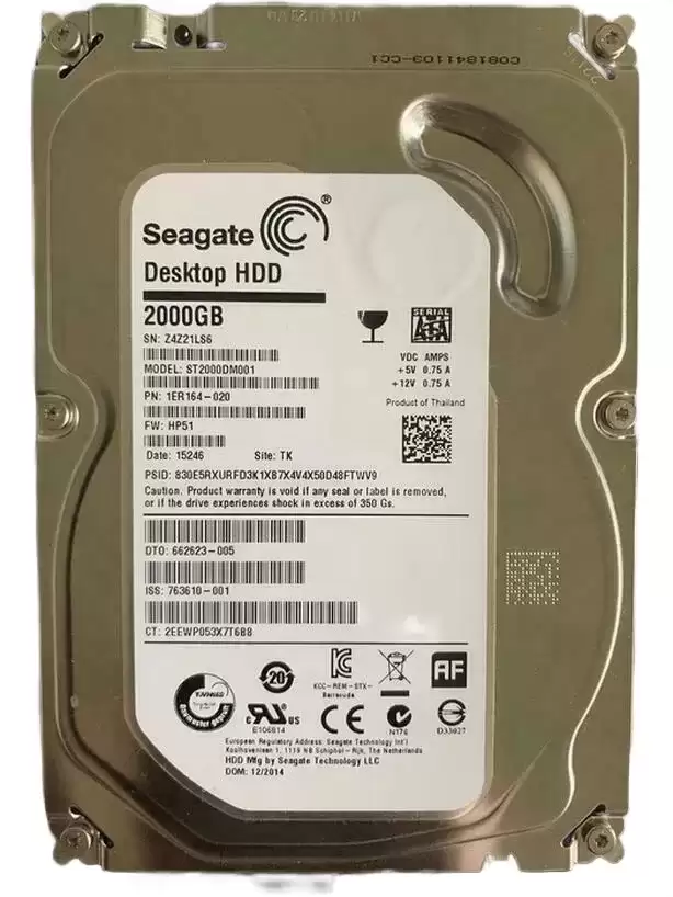 HPE 662623-005 2TB SATA 6Gb/s 7200RPM 64MB Cache 3.5-inch Internal Hard Drive