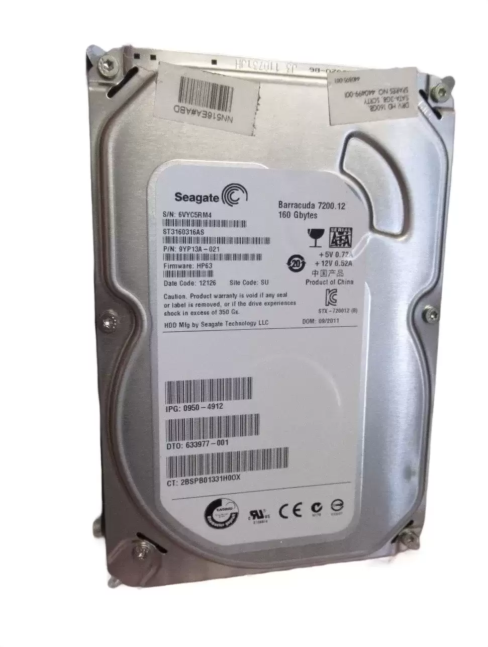 HPE 440499-001 160GB SATA 3Gb/s 7200RPM 3.5-inch Internal Hard Drive