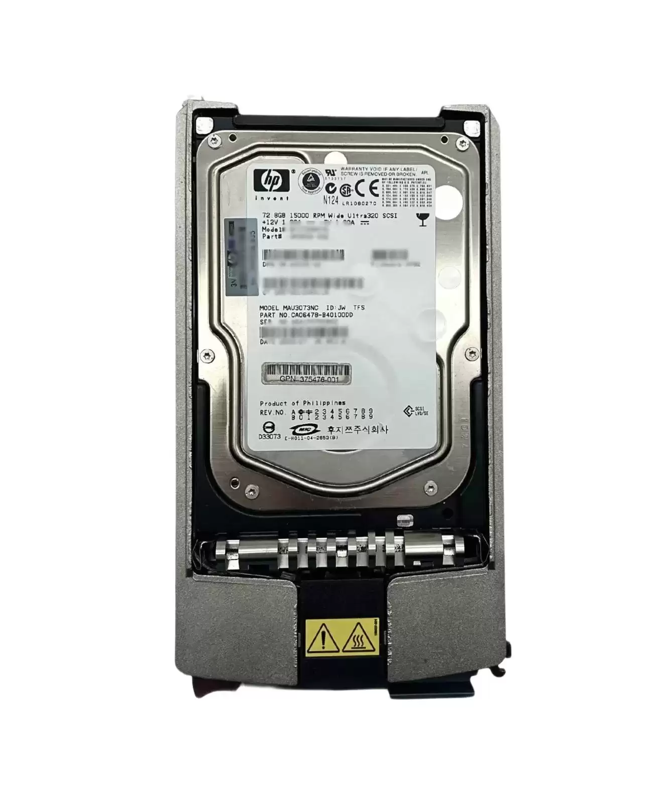 HPE 375476-001 72.8GB Ultra-320 SCSI 80-Pin LVD Hot Swap 15000RPM 3.5-inch Internal Hard Drive