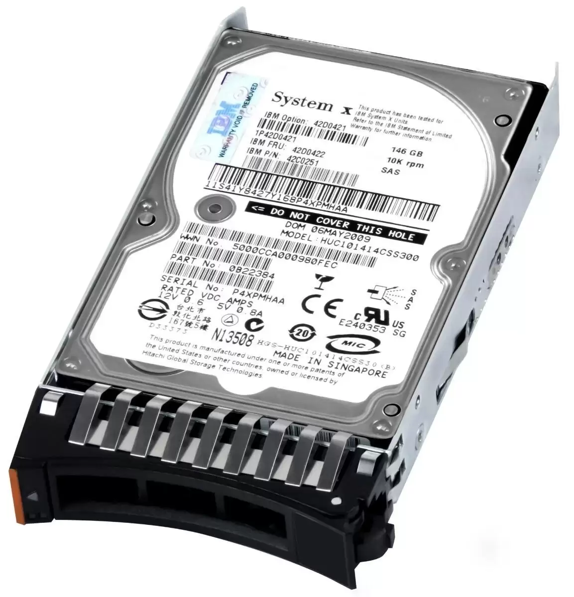 IBM 42C0251 146.8GB SAS 3Gb/s 10000RPM 16MB Cache 2.5-inch Internal Hard Drive