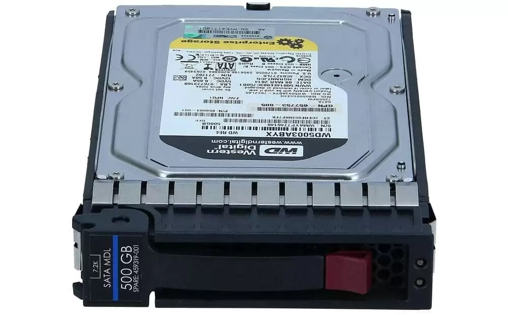 HPE 459319-001 500GB SATA 3Gb/s 7200RPM 3.5inch Internal Hard Drive with Tray for MSA