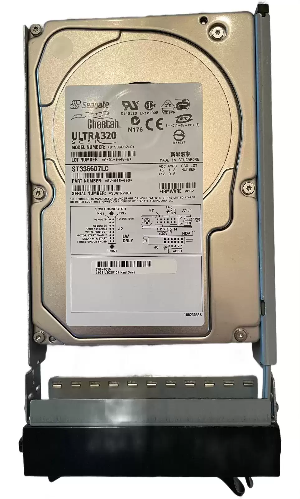 Sun X9254A 36.40GB Ultra320 SCSI 10000 rpm 3.5 Internal Hard Drive