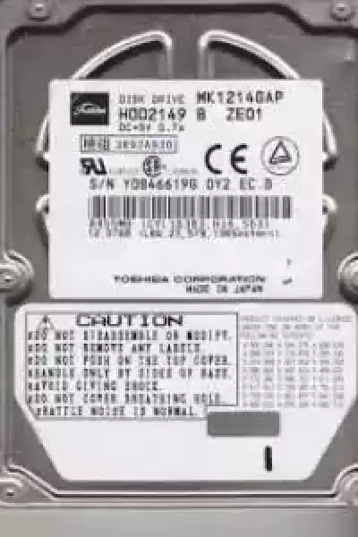 Toshiba 12GB 4200RPM 1MB Cache ATA/66 2.5-inch Hard Disk Drive MK1214GAP