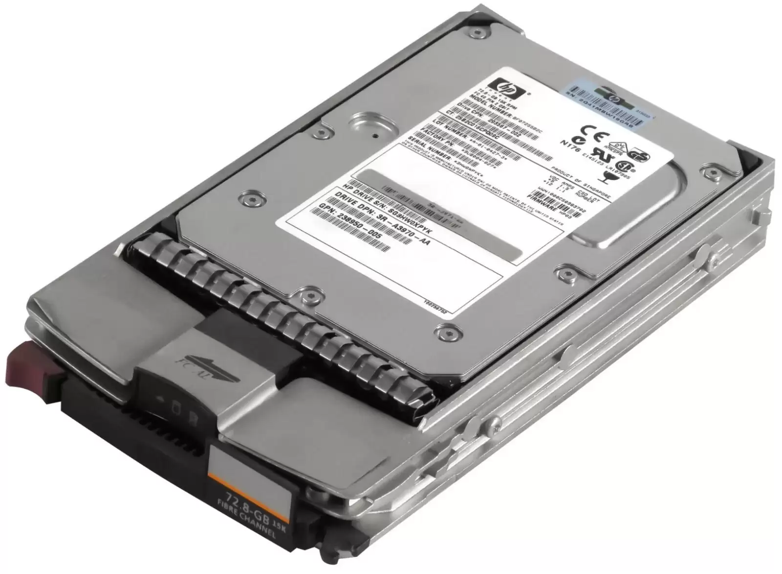 HPE 293567-002 72GB Fibre Channel 2Gb/s Dual Port Hot Swap 15000RPM 3.5-inch Internal Hard Drive