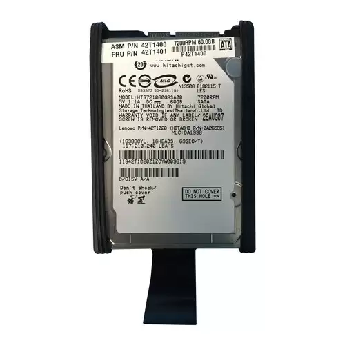 IBM 42T1400 60GB SATA 1.5Gb/s 7200RPM 8MB Cache 2.5-inch Internal Hard Drive for ThinkPad R61