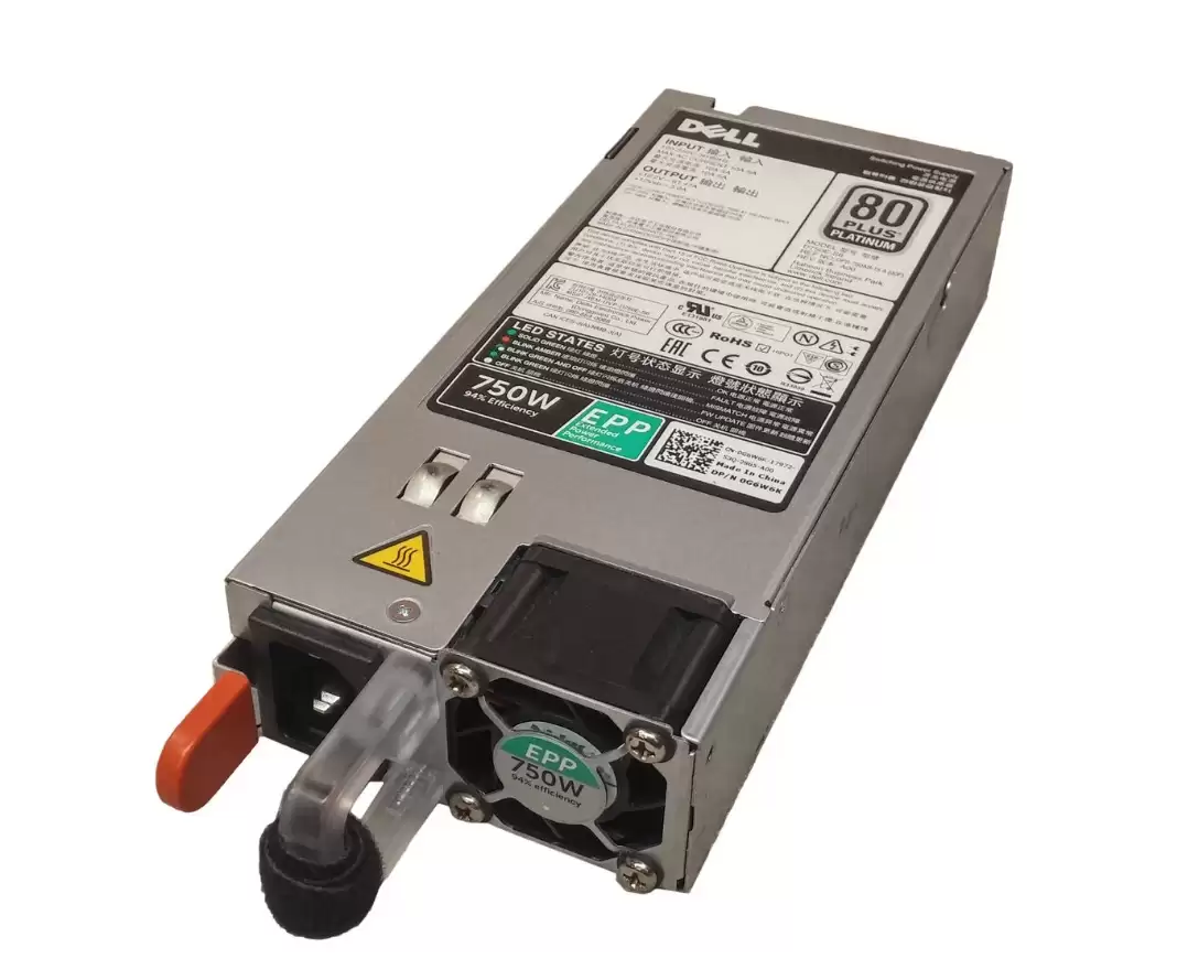 Dell 1C8RF 750-Watts 80 Plus Platinum Hot Swap Power Supply for PowerEdge R730 R820 and R630