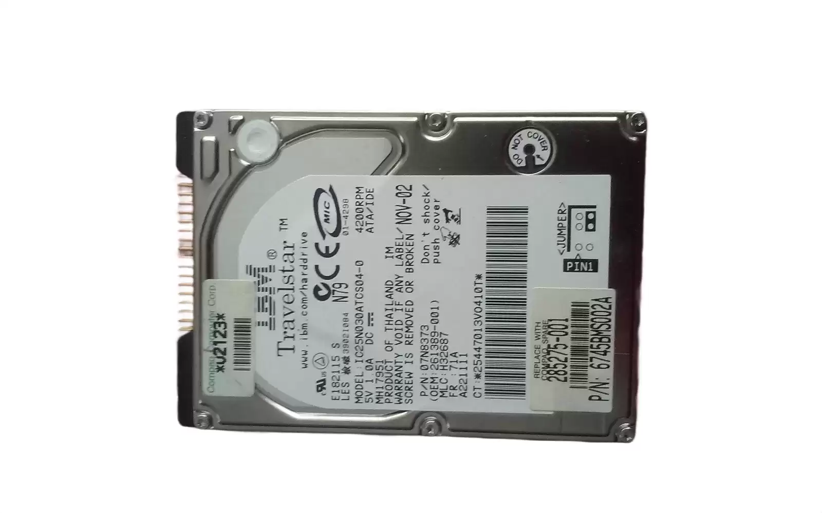 IBM 07N8373 Travelstar 40GN 30GB 4200RPM ATA100 2MB Cache 2.5inch Internal Hard Drive