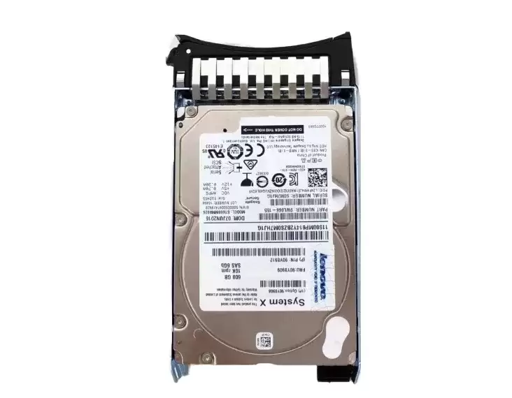 IBM 90Y8912 600GB SAS 6Gb/s 10000RPM 64MB Cache (SED) 2.5inch Internal Hard Drive with Tray