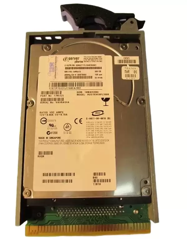 IBM 26K5575 300GB Ultra320 SCSI 10000RPM 3.5inch Internal Hard Drive with Tray for Power Systems