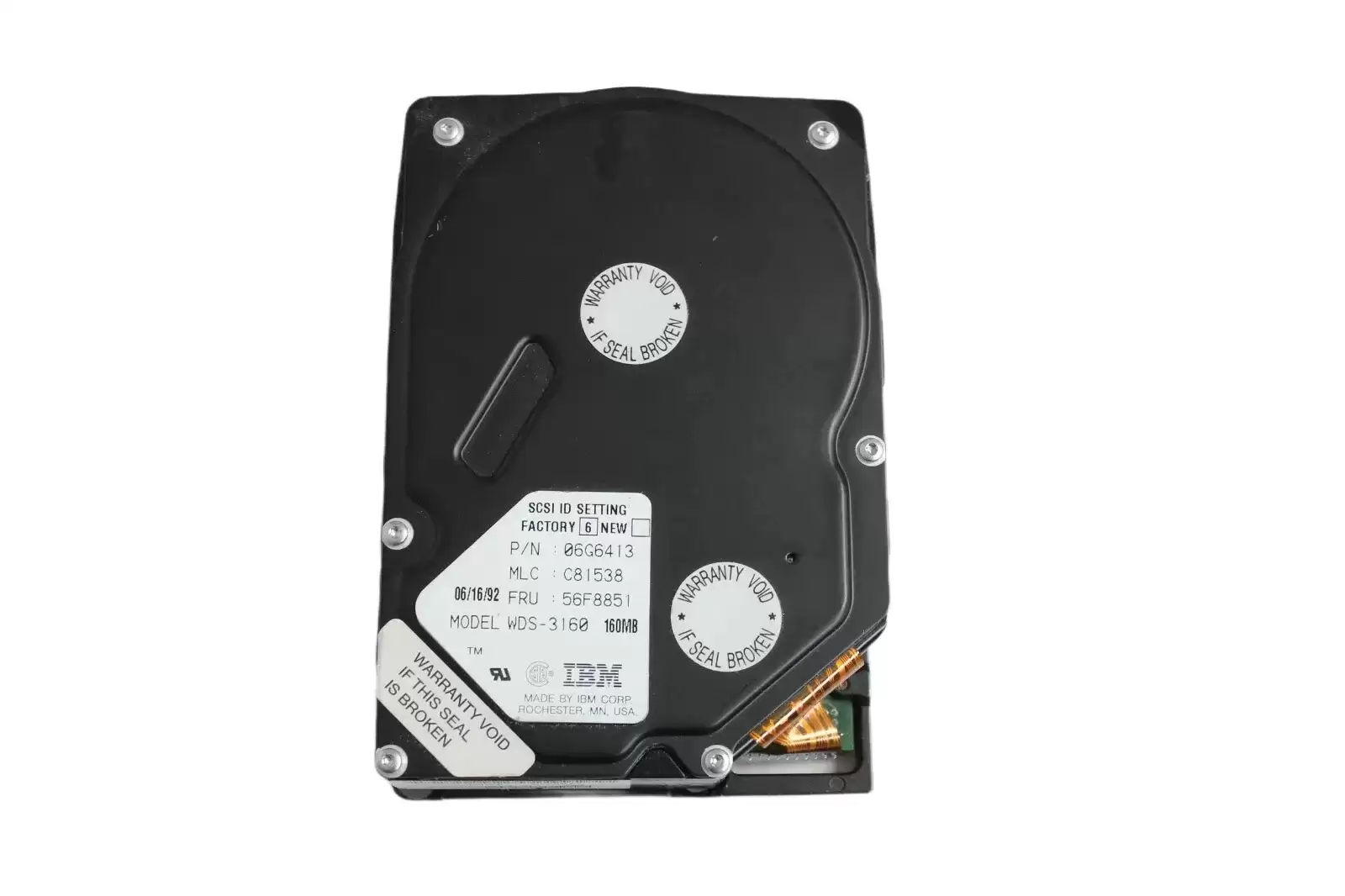 IBM 56F8851 160MB 3600RPM SCSI 50Pin 3.5inch Internal Hard Drive
