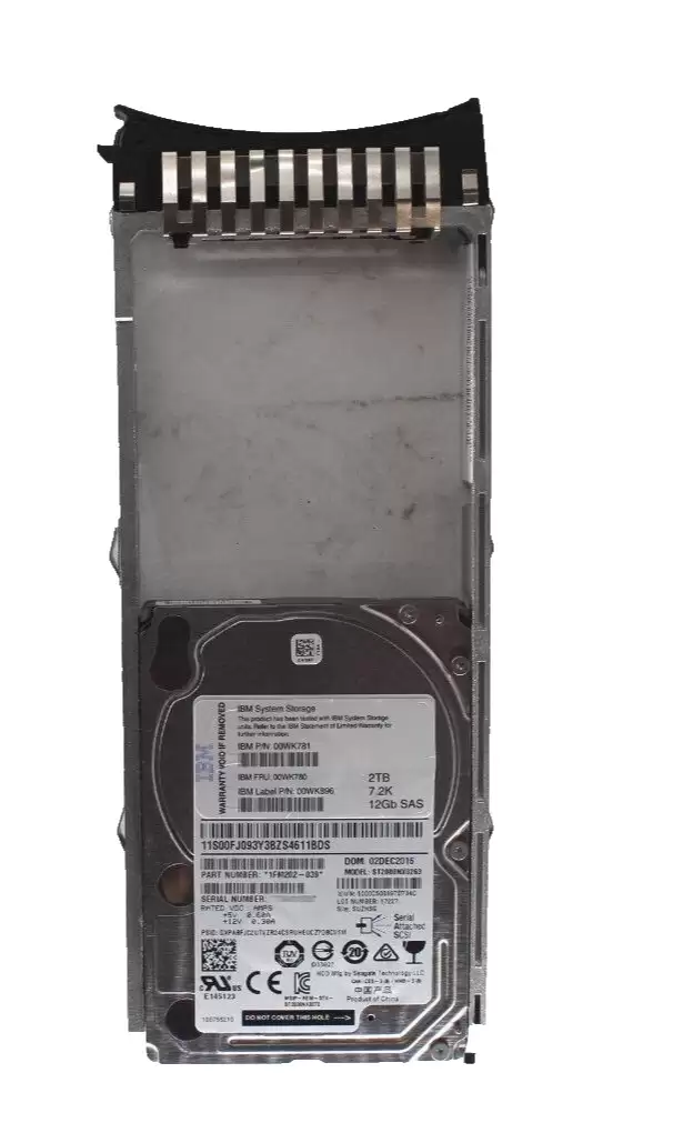 IBM 00WK780 2TB SAS 12Gb/s 7200RPM 2.5inch Internal Hard Drive for Storwize V7000 G2