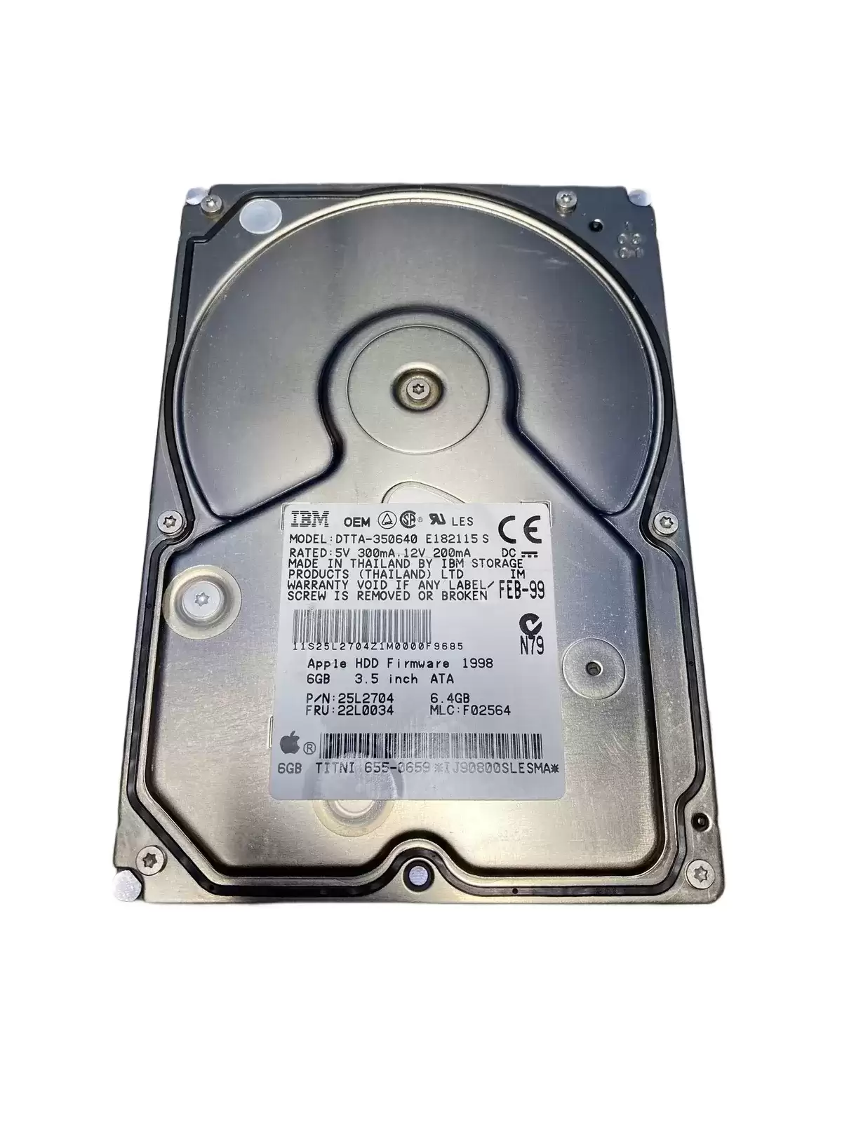 IBM 22L0034 Deskstar 16GP 6.4GB 5400RPM ATA33 512KB Cache 3.5inch Internal Hard Drive