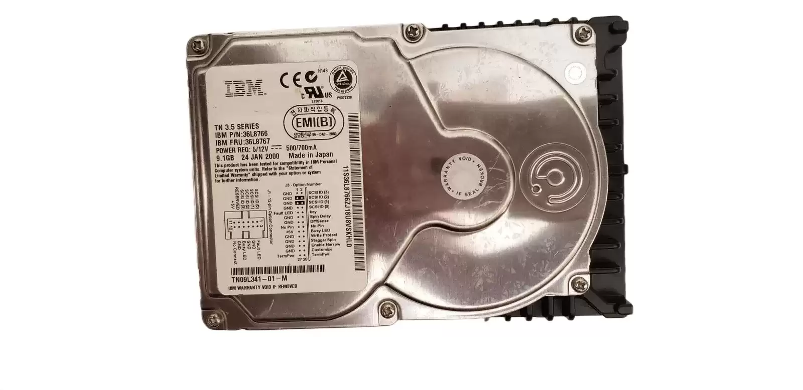 IBM 36L8767 9.1GB 10000RPM Ultra2 Wide SCSI 68Pin 3.5inch Internal Hard Drive for Netfinity