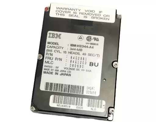 IBM 84G2981 344MB 3800RPM ATA/IDE 32KB Cache 2.5inch Internal Hard Drive