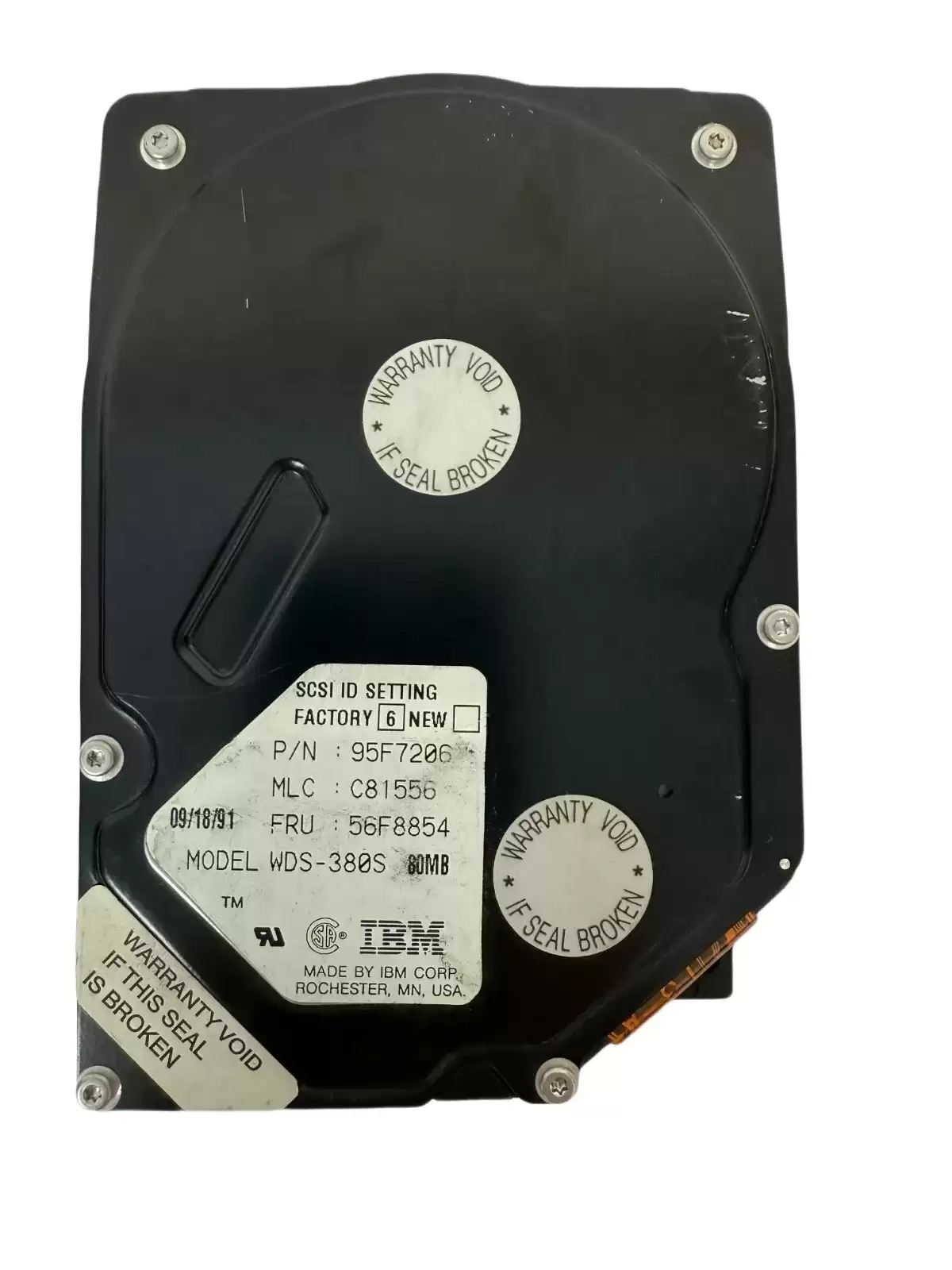 IBM 56F8854 80MB 3600RPM SCSI 50Pin 3.5inch Internal Hard Drive