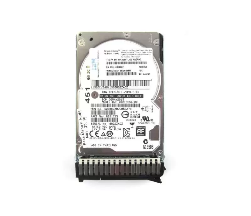 IBM 00LY261 1.8TB 10000RPM SAS 12Gbps (4K) 2.5inch Internal Hard Drive for AIX and Linux Based Server System