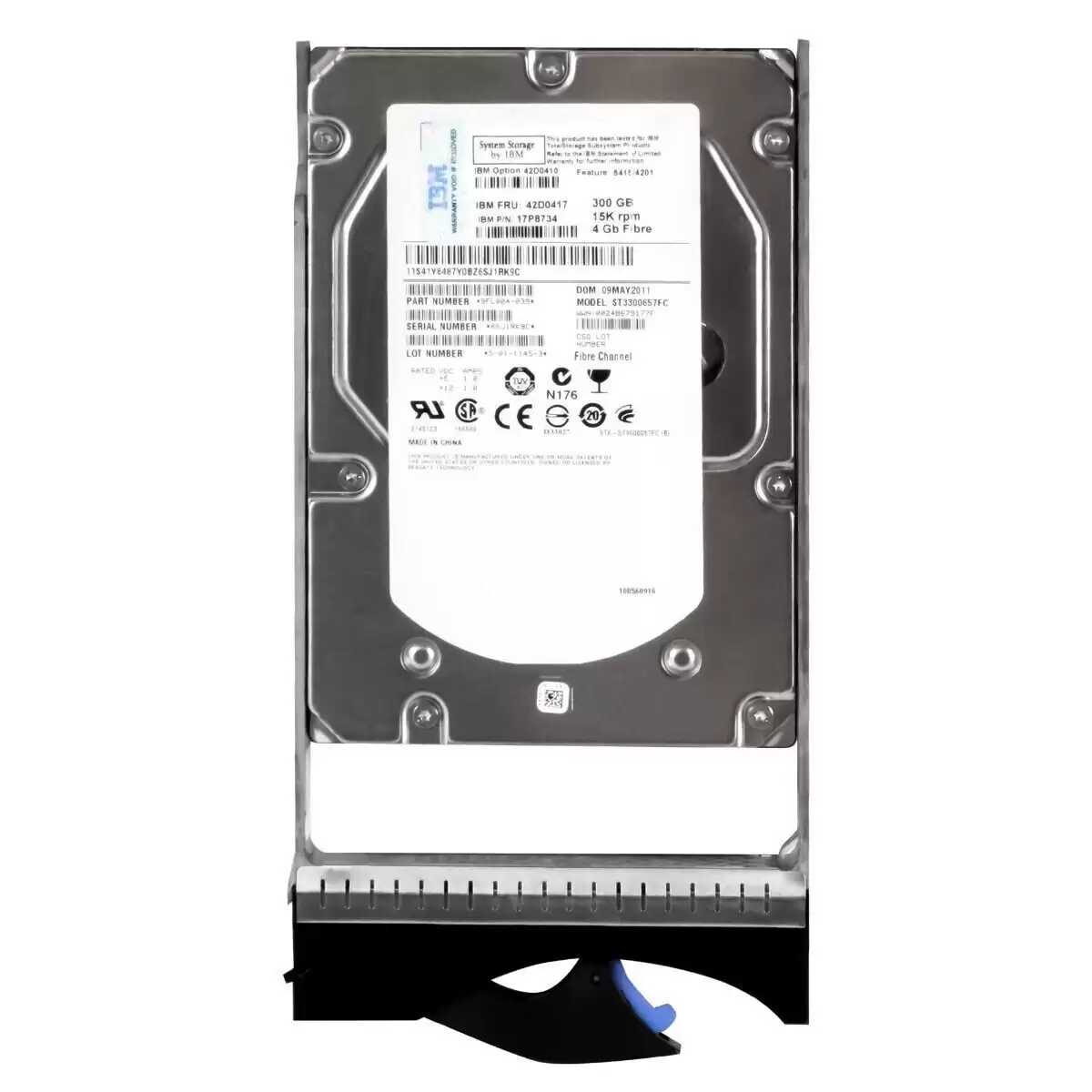 IBM 42D0417 300GB Fibre Channel 4Gb/s 15000RPM 3.5inch Internal Hard Drive with Tray for DS4200