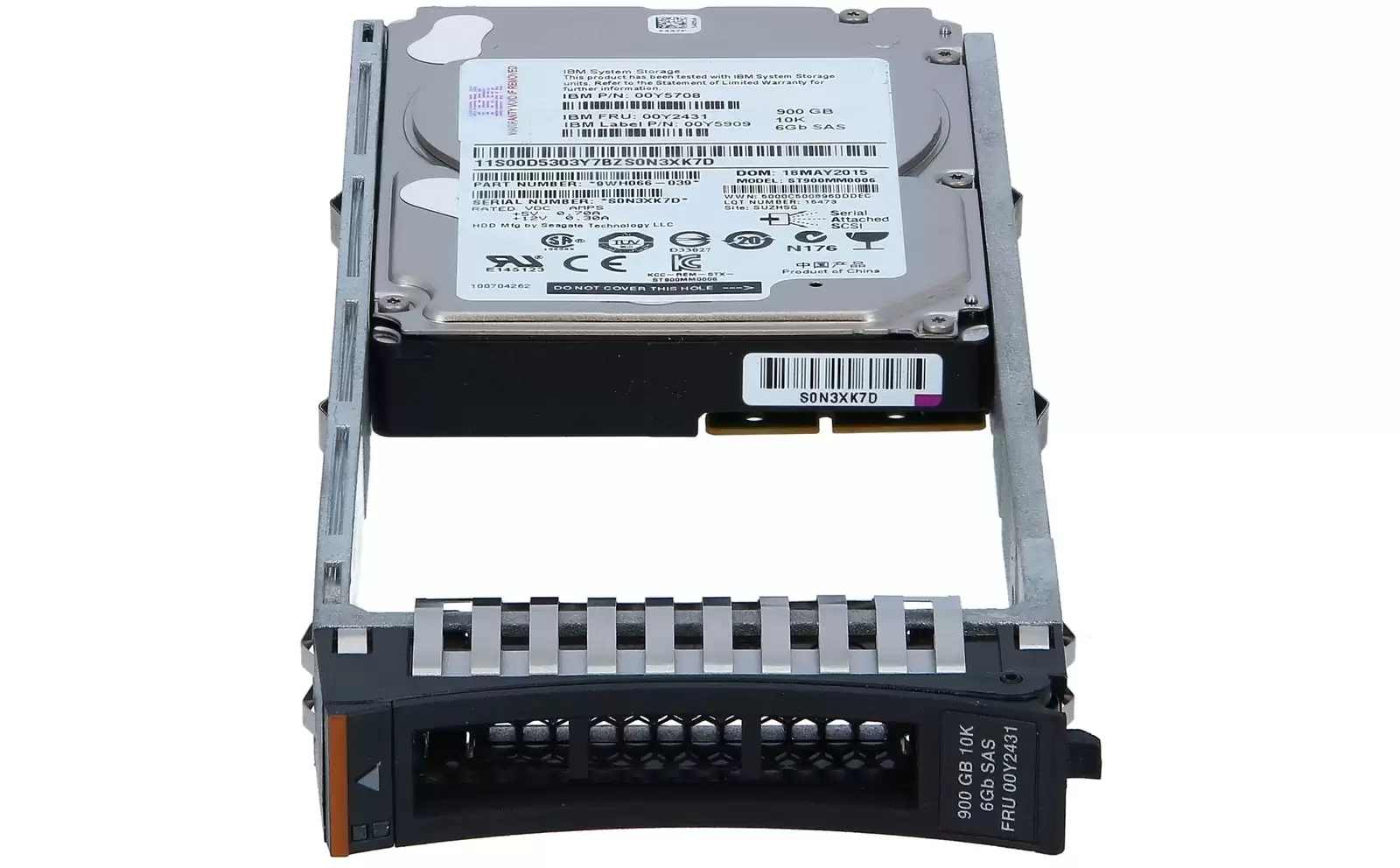 IBM 00Y2431 900GB SAS 6Gb/s 10000RPM 2.5inch Internal Hard Drive for Storage System V3700