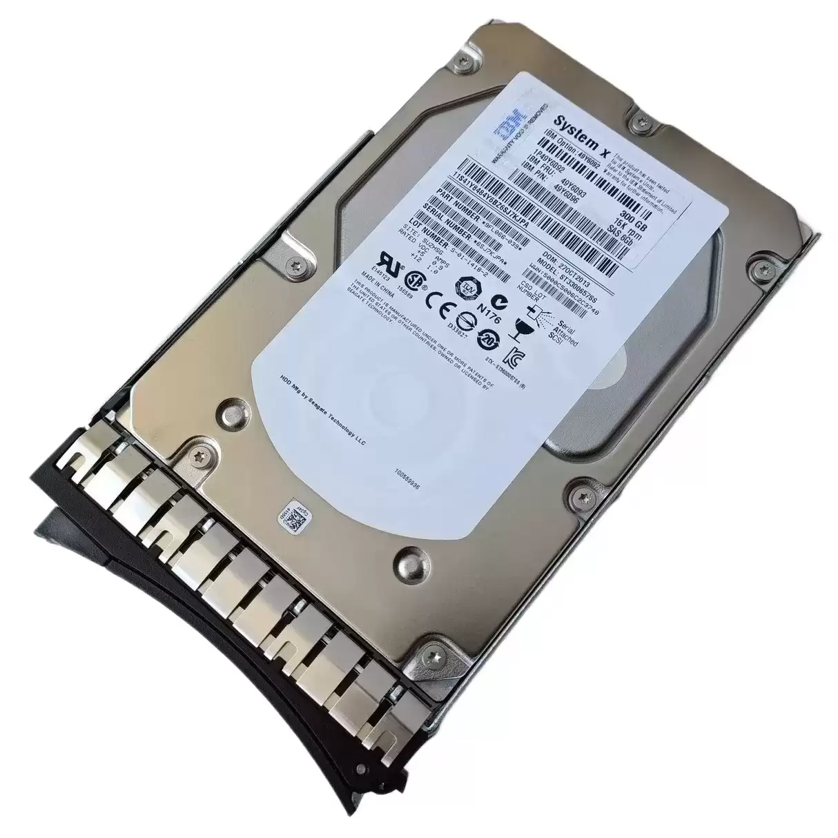IBM 49Y6093 300GB SAS 6Gb/s 15000RPM 16MB Cache 3.5inch Internal Hard Drive with Tray