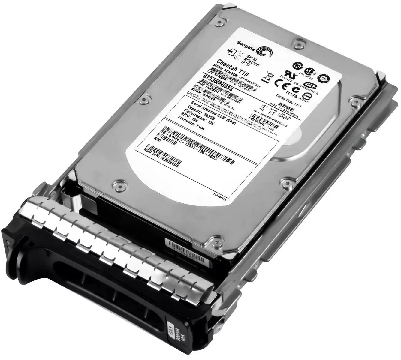 Seagate ST3300555SS Cheetah T10 300GB SAS 3Gb/s 10000RPM 16MB Cache 3.5inch Internal Hard Drive