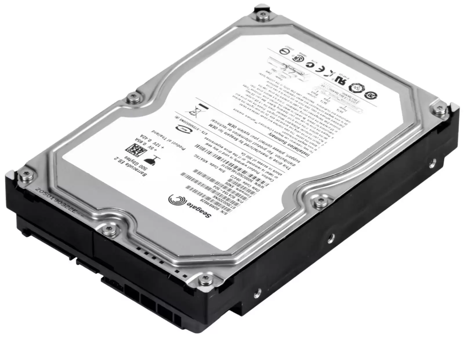 Seagate ST3500320NS Barracuda ES.2 500GB SATA 3Gb/s 7200RPM 32MB Cache 3.5inch Internal Hard Drive