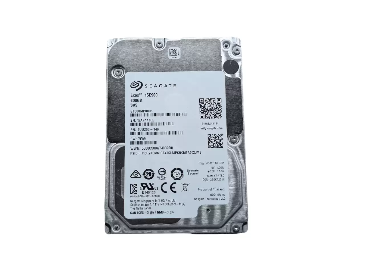Seagate ST600MP0006 Enterprise Performance 15K 600GB SAS 12Gb/s 15000RPM 256MB Cache (512n) 2.5-inch Internal Hard Drive