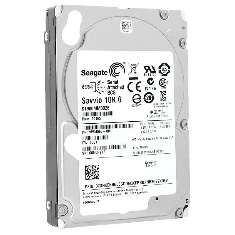 Seagate ST900MM0026 Savvio 10K.6 900GB SAS 6Gb/s 10000RPM 64MB Cache 2.5inch Internal Hard Drive