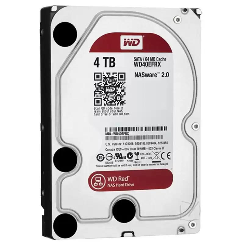 Western Digital WD40EFRX Red Plus 4TB SATA 6Gb/s 5400RPM 64MB Cache (512e) 3.5inch Internal Hard Drive
