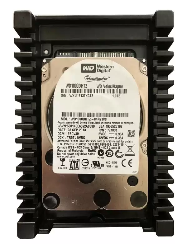 Western Digital WD1000DHTZ VelociRaptor 1TB SATA 6Gb/s 10000RPM 64MB Cache 3.5inch Internal Hard Drive