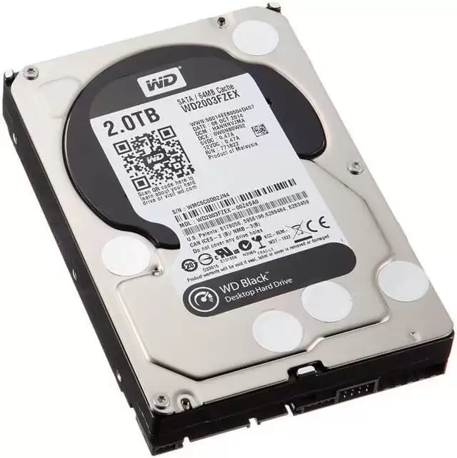 Western Digital WD2003FZEX Black Gaming 2TB SATA 6Gb/s 7200RPM 64MB Cache 3.5inch Internal Hard Drive