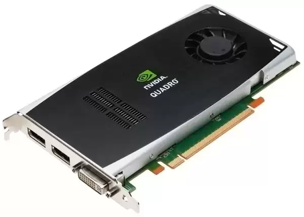 HPE 588582-001 Quadro FX3800 1GB GDDR3 PCI-Express 2.0 x16 DisplayPort DVI Video Graphics Card