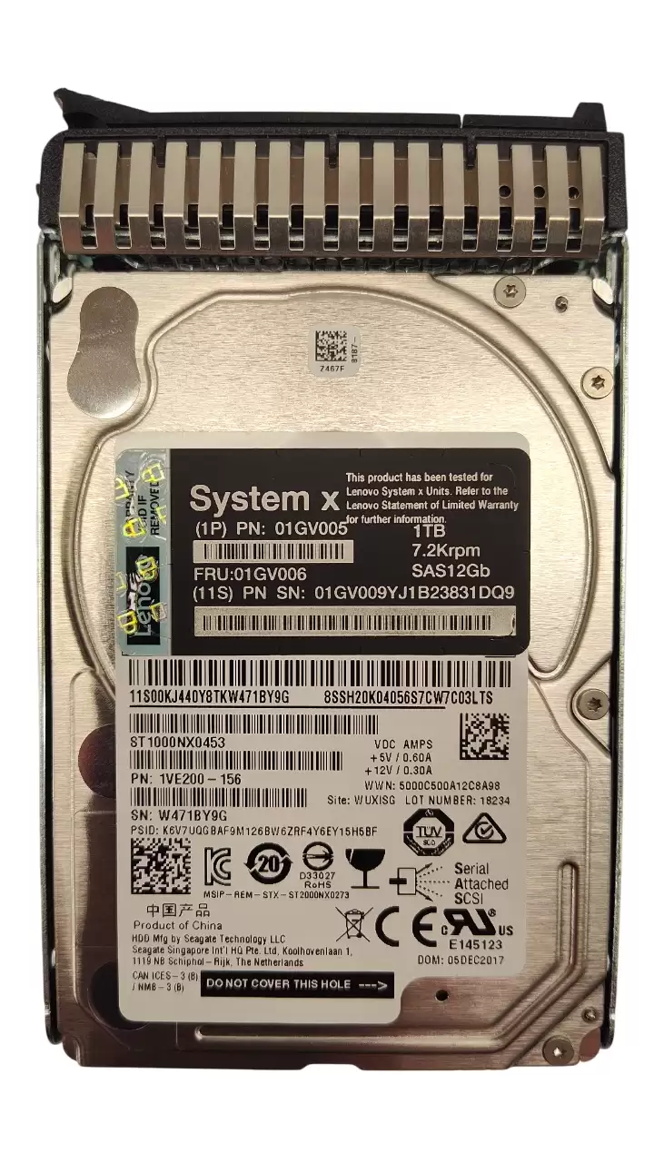 IBM 01GV006 1TB 7200RPM SAS 12.0 Gbps 2.5 128MB Cache Internal Hard Drive