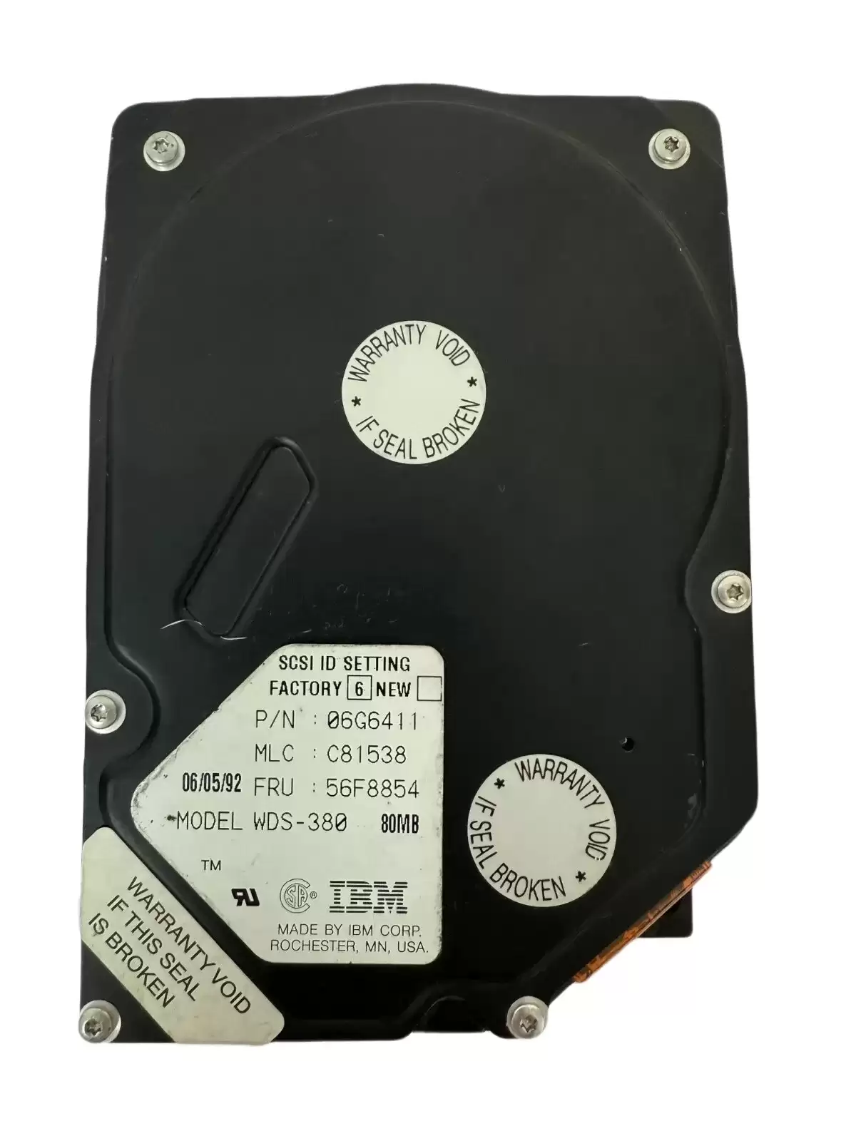 IBM 06G6411 80MB 3600RPM SCSI 50Pin 3.5inch Internal Hard Drive