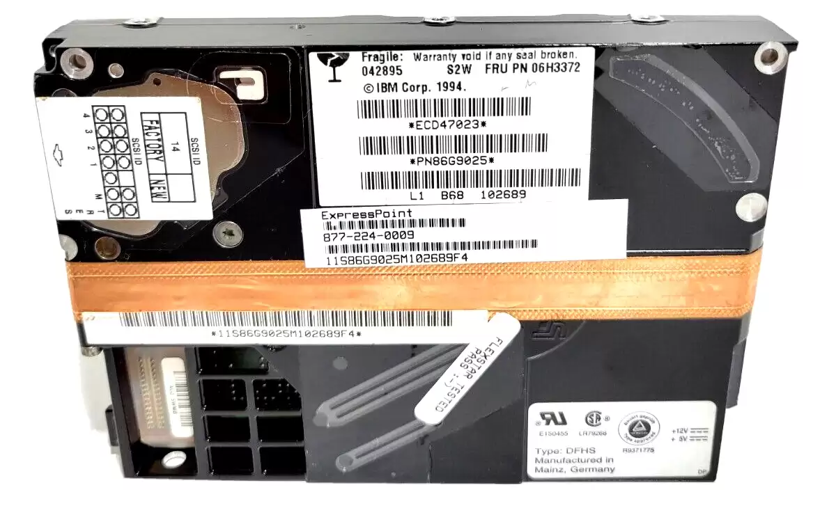 IBM 06H3372 2GB 7200RPM Fast Wide SCSI 3.5 512KB Cache Internal Hard Drive