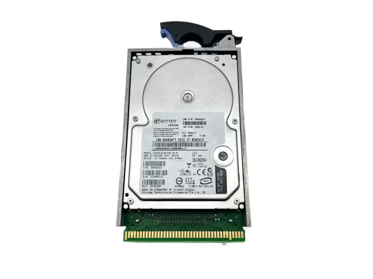 IBM 08K0263 9GB 10000RPM Ultra 160 SCSI 3.5 4MB Cache Ultrastar Internal Hard Drive