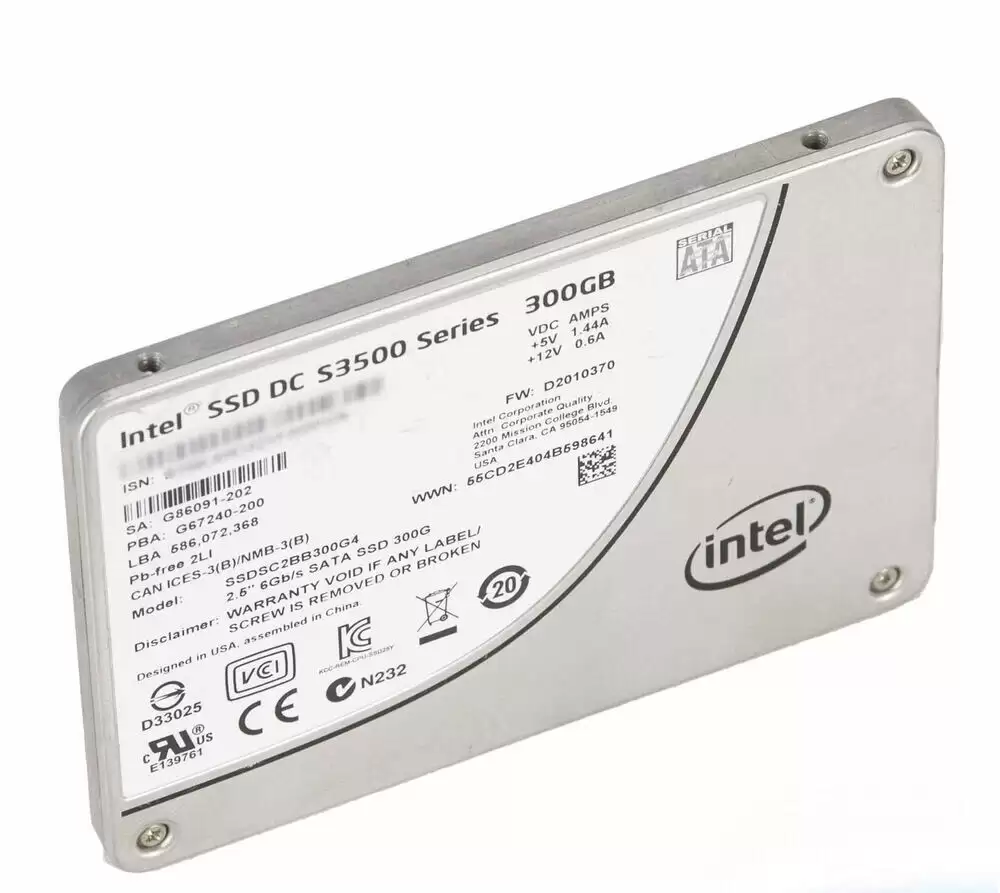 Intel SSDSC2BB300G4 DC S3500 Series 300GB SATA 6Gb/s MLC 2.5-Inch Solid State Drive