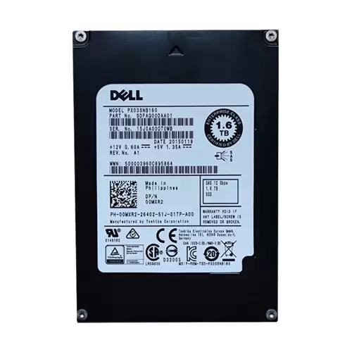 Dell 0MXR2 1.6TB SAS 12Gb/s Mixed Use eMLC 2.5-inch Solid State Drive For PowerEdge G13