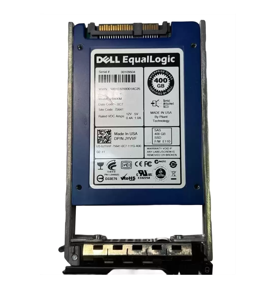 Dell JYVVF 400GB SAS 3Gb/s 2.5-inch Solid State Drive